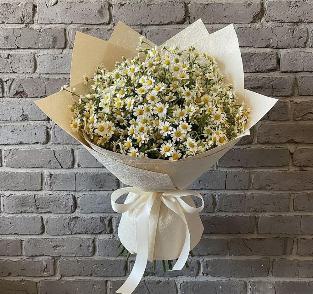 Букет цветов из: Ромашки в Зеленый Бор