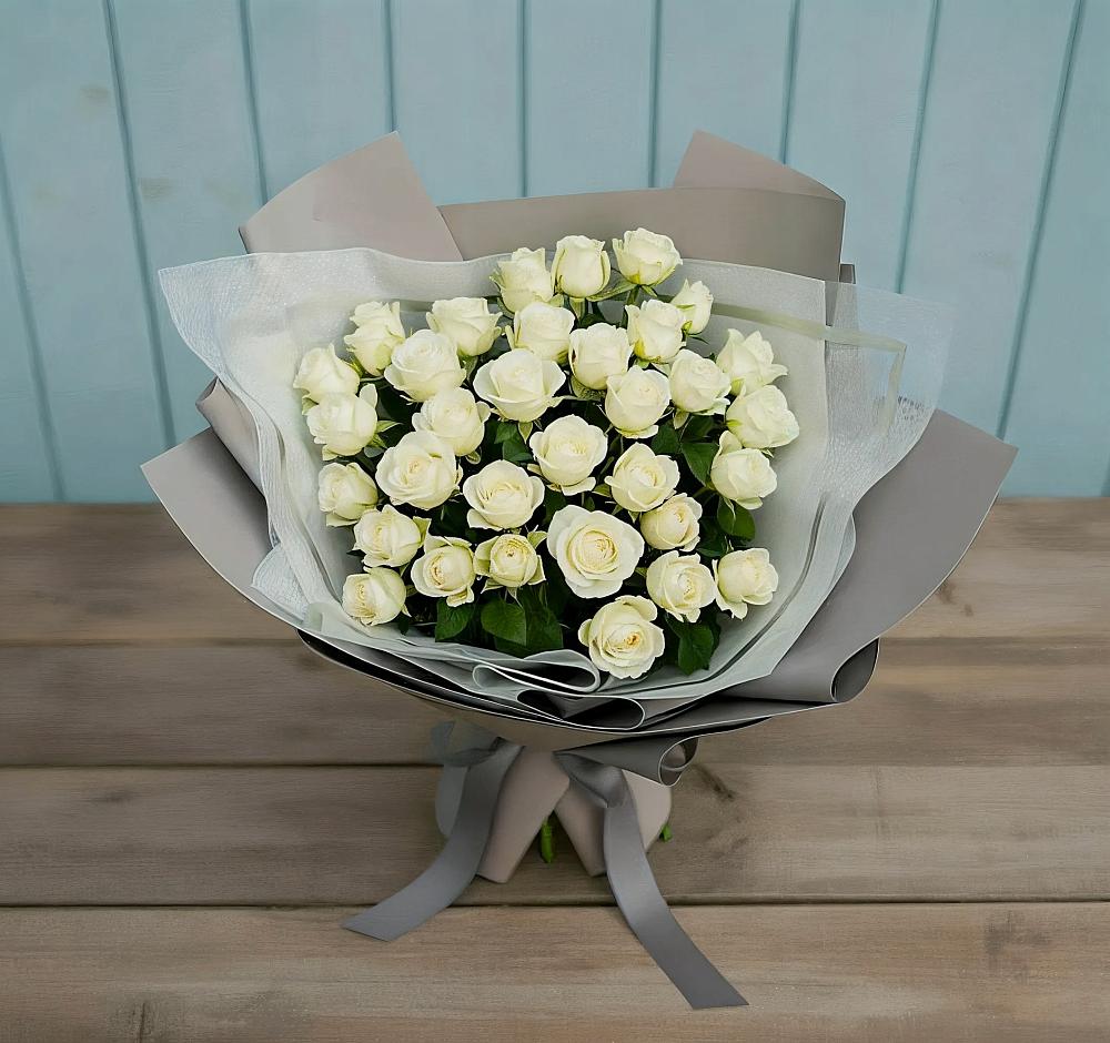 Букет Белоснежная нежность в Зеленый Бор