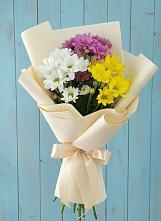 Букет цветов из:  Хризантемы #REPLACE_PRED# Зеленый Бор