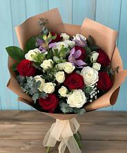 Букет цветов из:  Розы и Альстромерии в Зеленый Бор