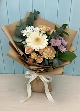 Букет цветов из:  Герберы и Хризантемы в Зеленый Бор
