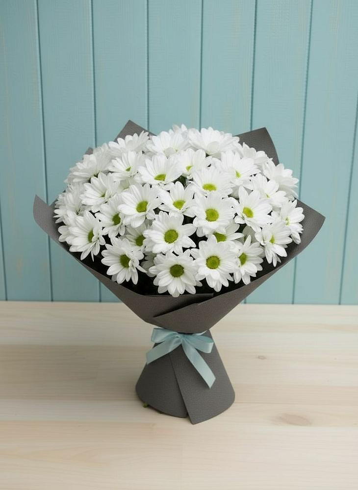 Букет цветов из: Хризантемы в Зеленый Бор