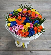Букет цветов из:  Розы и Хризантемы в Зеленый Бор