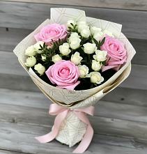 Букет цветов из:  Розы #REPLACE_PRED# Зеленый Бор