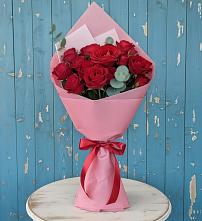 Букет цветов из:  Розы #REPLACE_PRED# Зеленый Бор