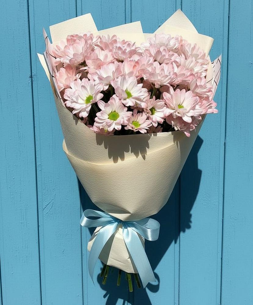 Букет цветов из: Хризантемы в Зеленый Бор