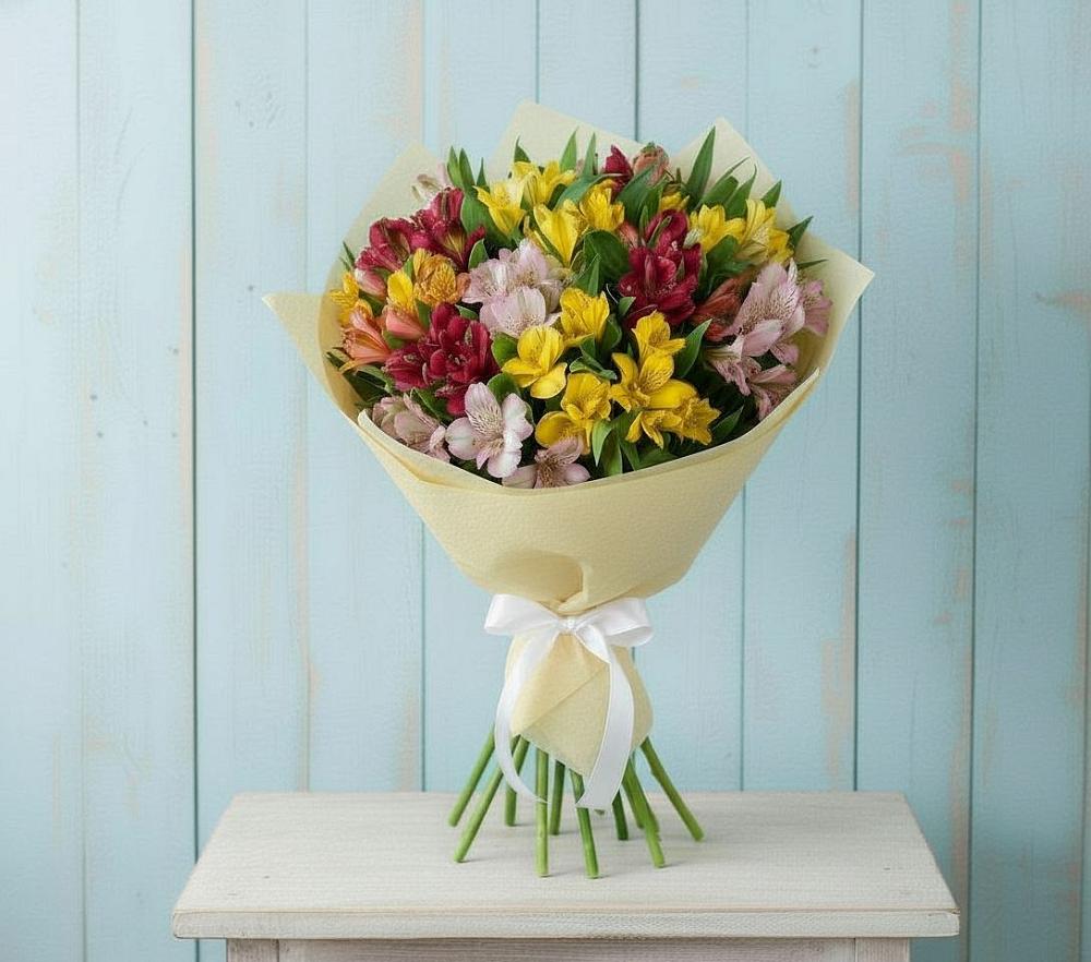 Букет цветов из: Альстромерии в Зеленый Бор