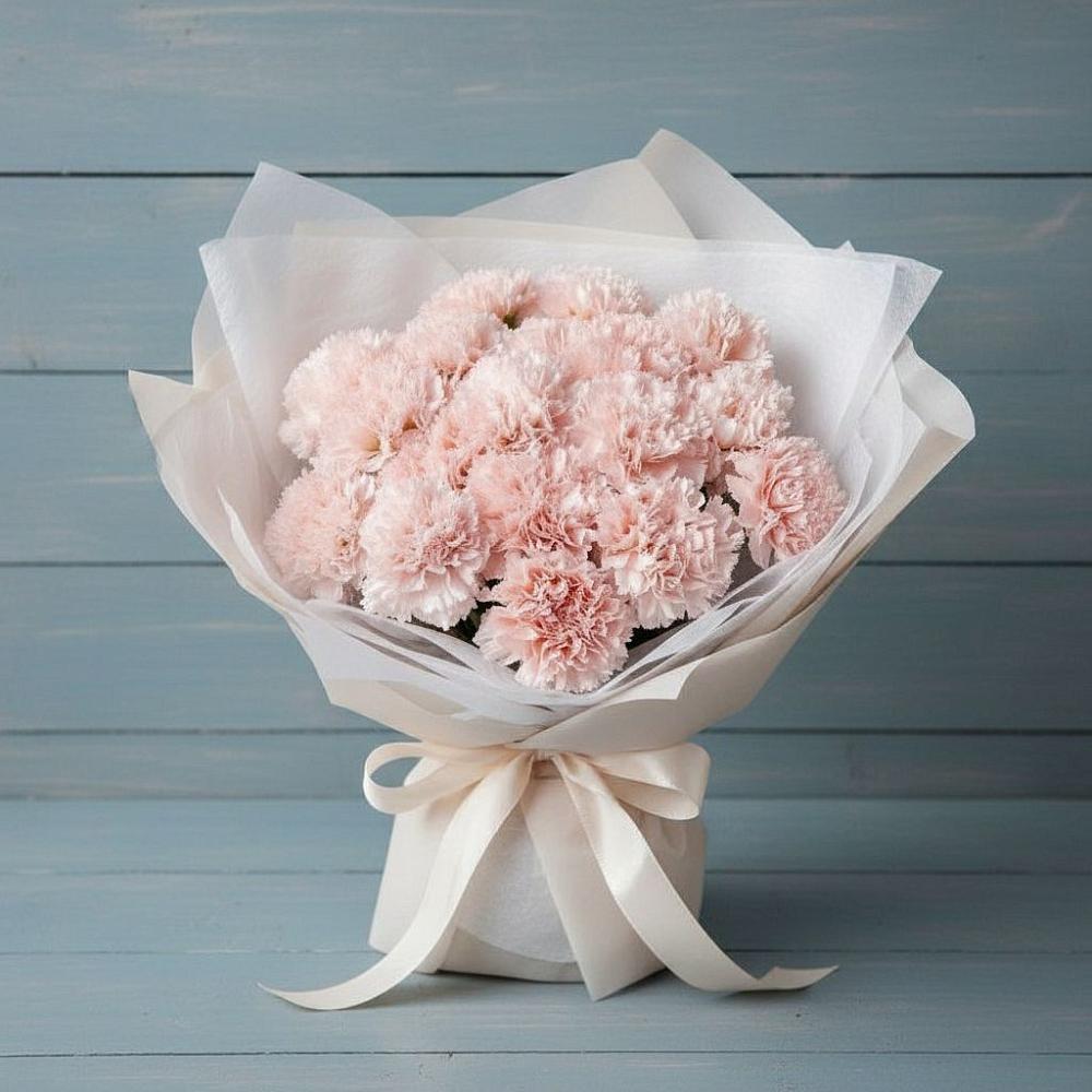 Букет цветов из: Гвоздики в Зеленый Бор