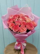Букет 15 Розовых роз Равель в Зеленый Бор