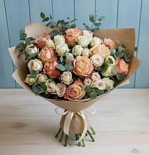 Букет цветов из:  Альстромерии и Розы в Зеленый Бор