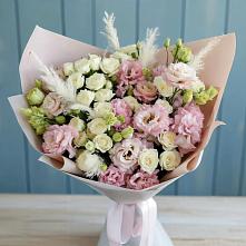Букет цветов из:  Альстромерии и Розы #REPLACE_PRED# Зеленый Бор